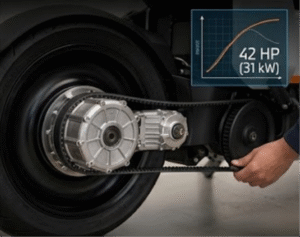 BMW CE 04 electric scooter showcased in futuristic design with 42 HP power and premium features in India