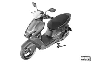 Yamaha Electric Scooter Patent Design Leaked