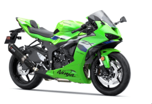 2027 Kawasaki Ninja ZX-6R supersport motorcycle showcased in its new Lime Green, Metallic Spark Black, Galaxy Silver, and Metallic Matte Twilight Blue colour option