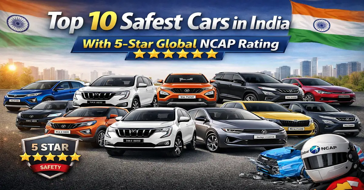 Top 10 safest cars in India with 5 star Global NCAP rating
